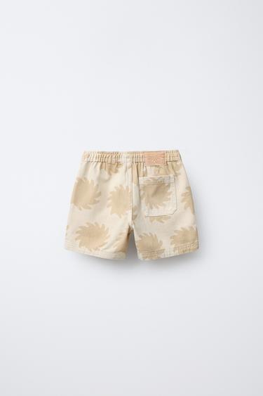 SUN PRINT BERMUDA SHORTS - Sand by Zara - Image 1