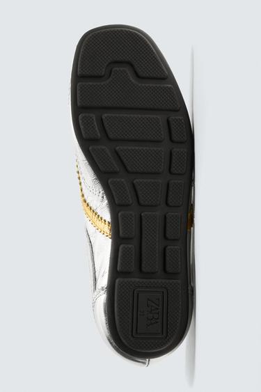 BASKETS EN CUIR MÉTALLISÉ HARRY LAMBERT FOR ZARA X DISNEY - Argent de Zara - Image 4