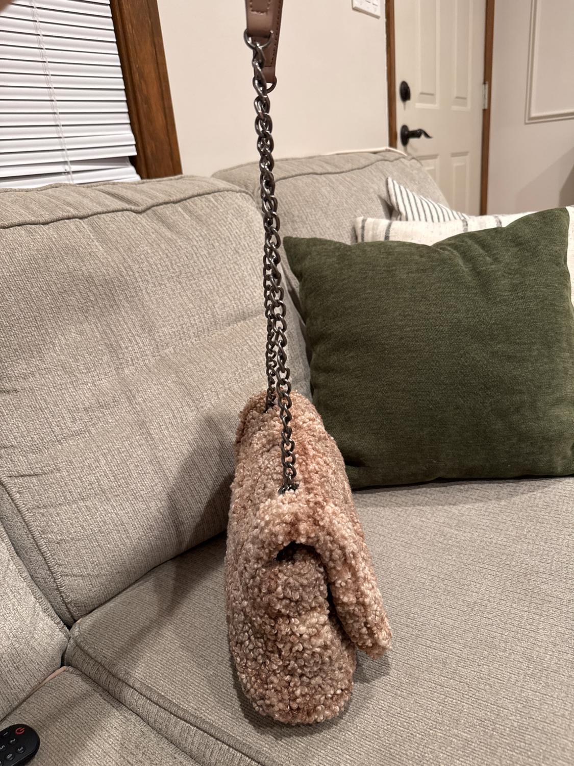 TEDDY MATERIAL SHOULDER BAG. MULTICOLOR NEUTRAL WITH PATTERN. - Image 5