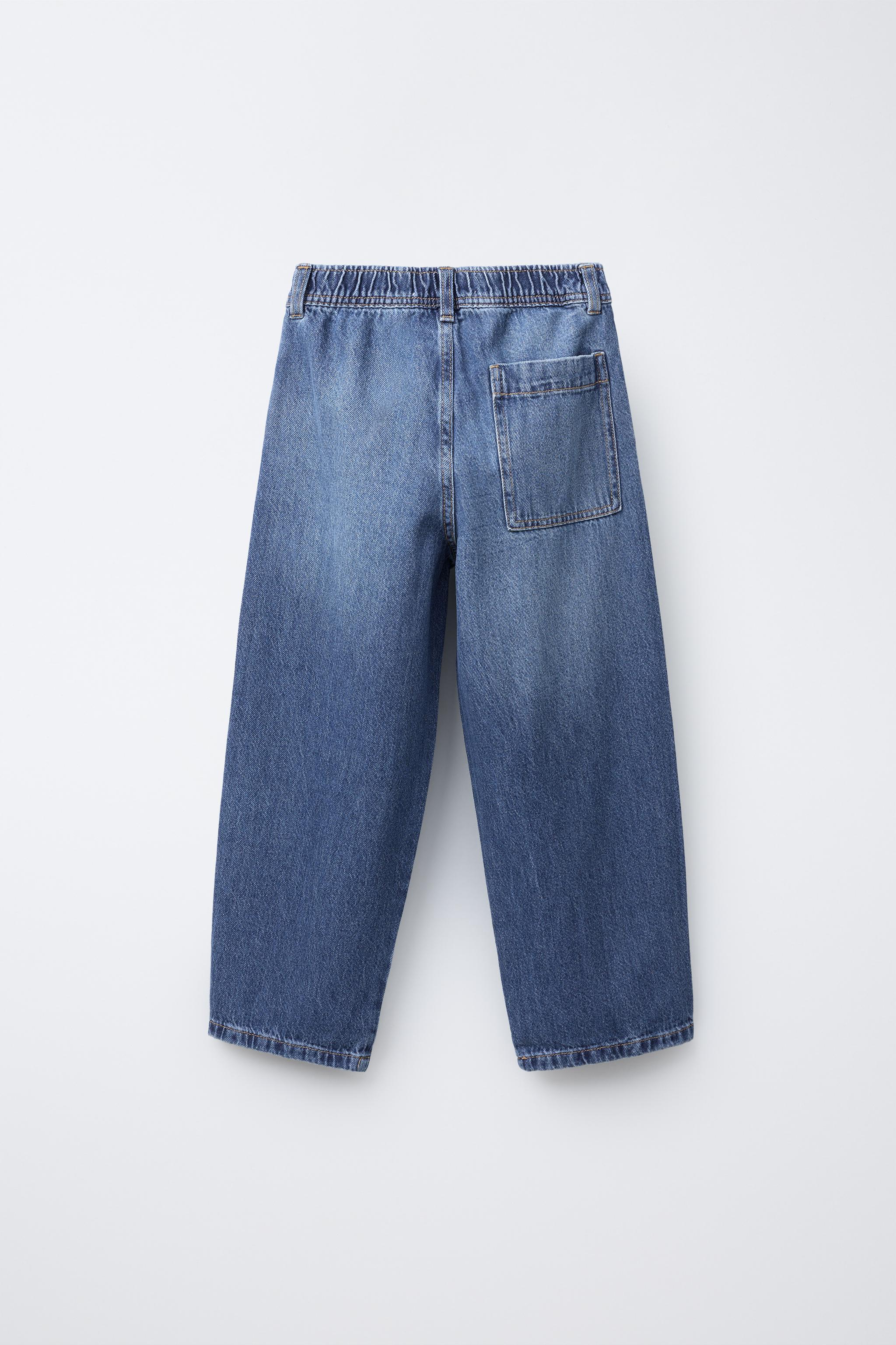 【YOURNUS】Kiera Balloon String Denim Pants BALLOON ELASTIC JEANS - Mid-blue | ZARA United States