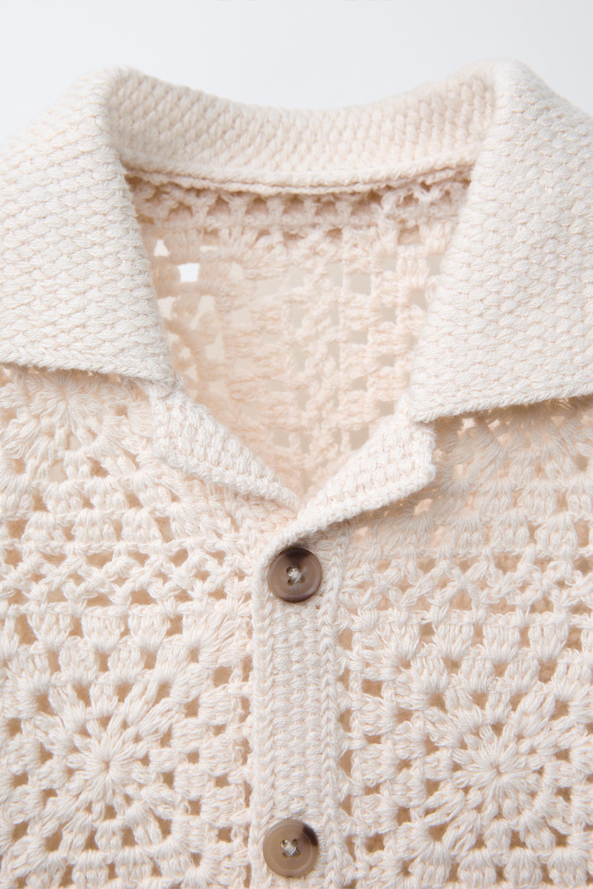 CROCHET KNIT SHIRT