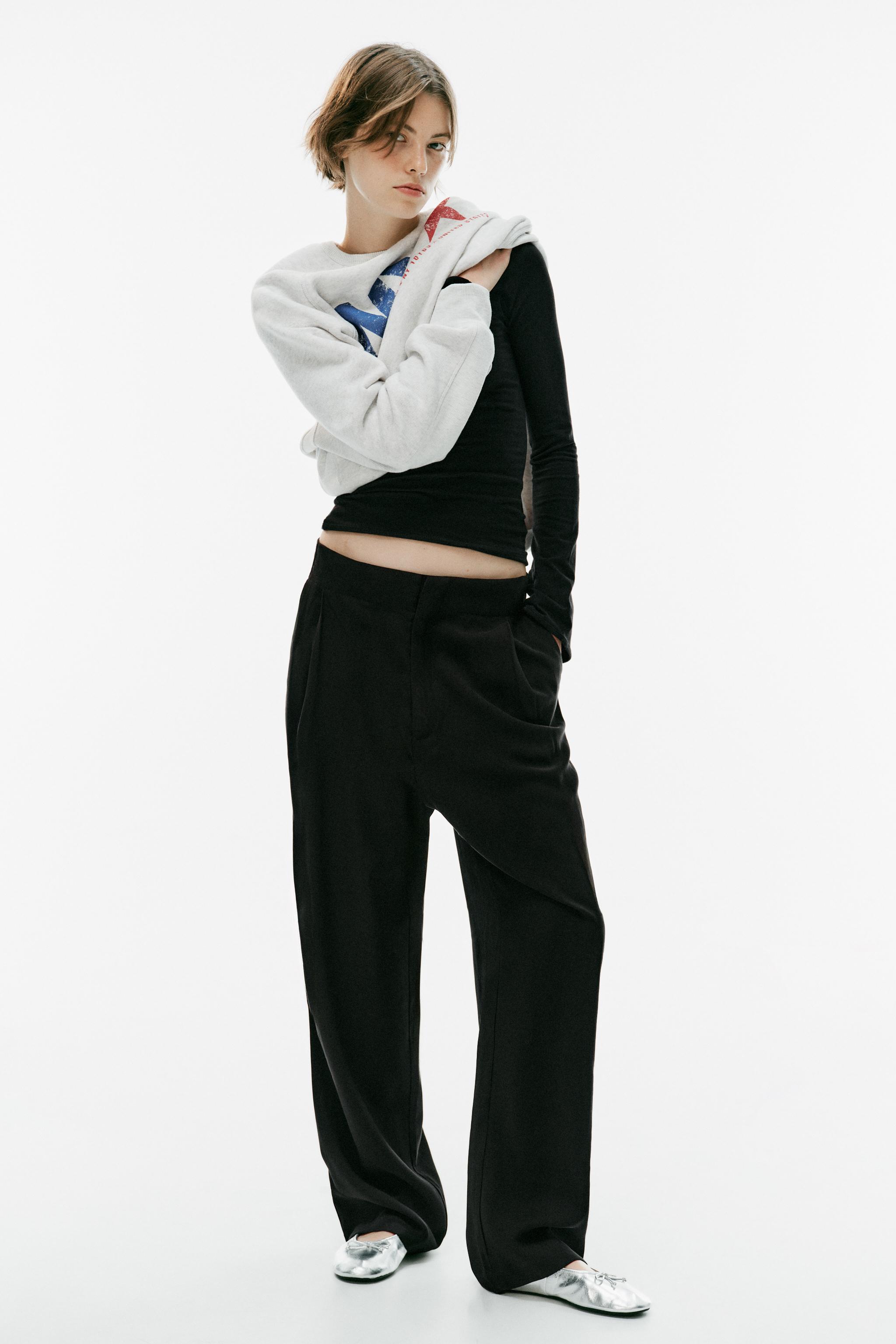 Мужские брюки Zara PLEATED FLOWY TROUSERS