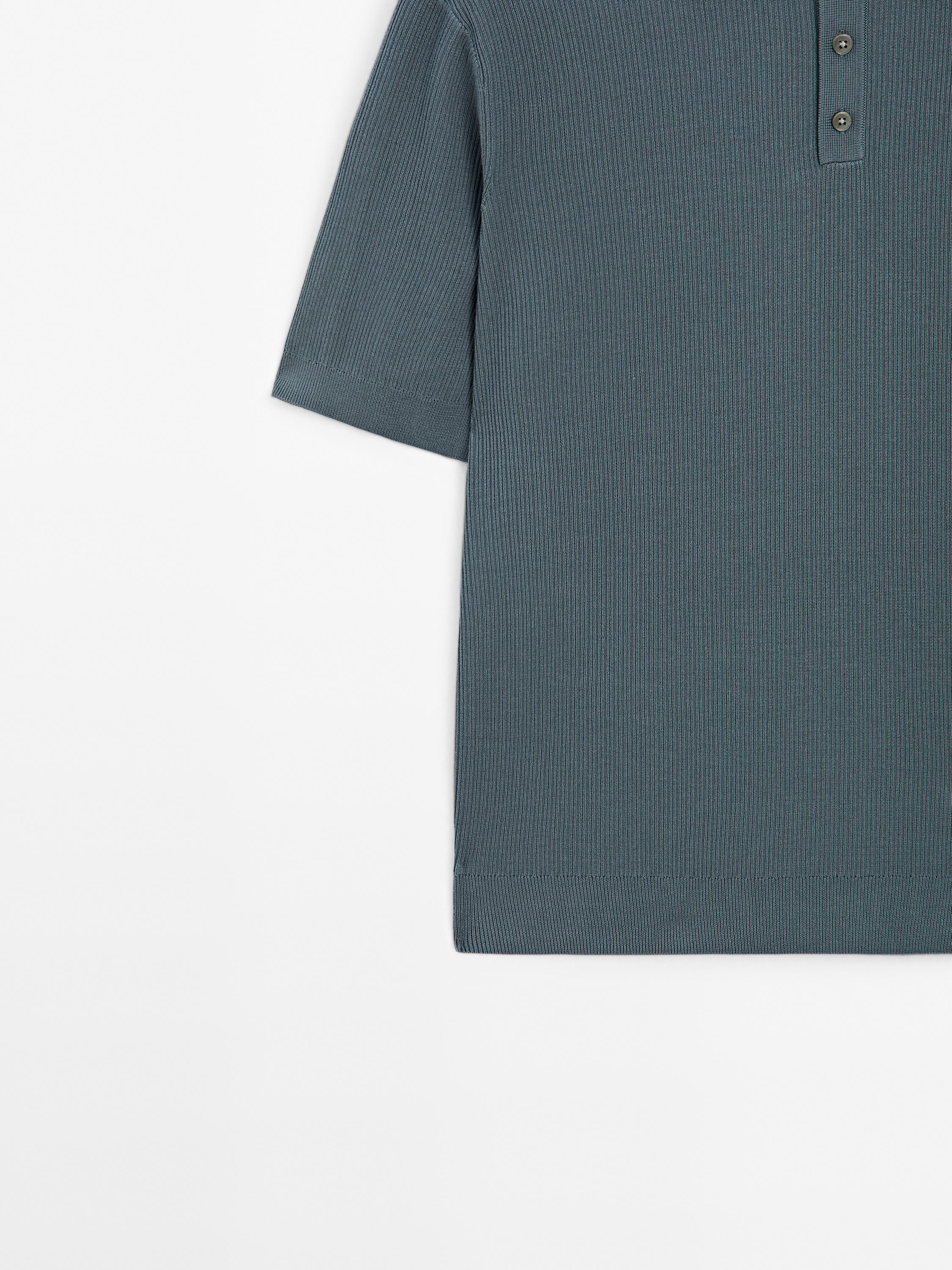 100% cotton knit polo shirt