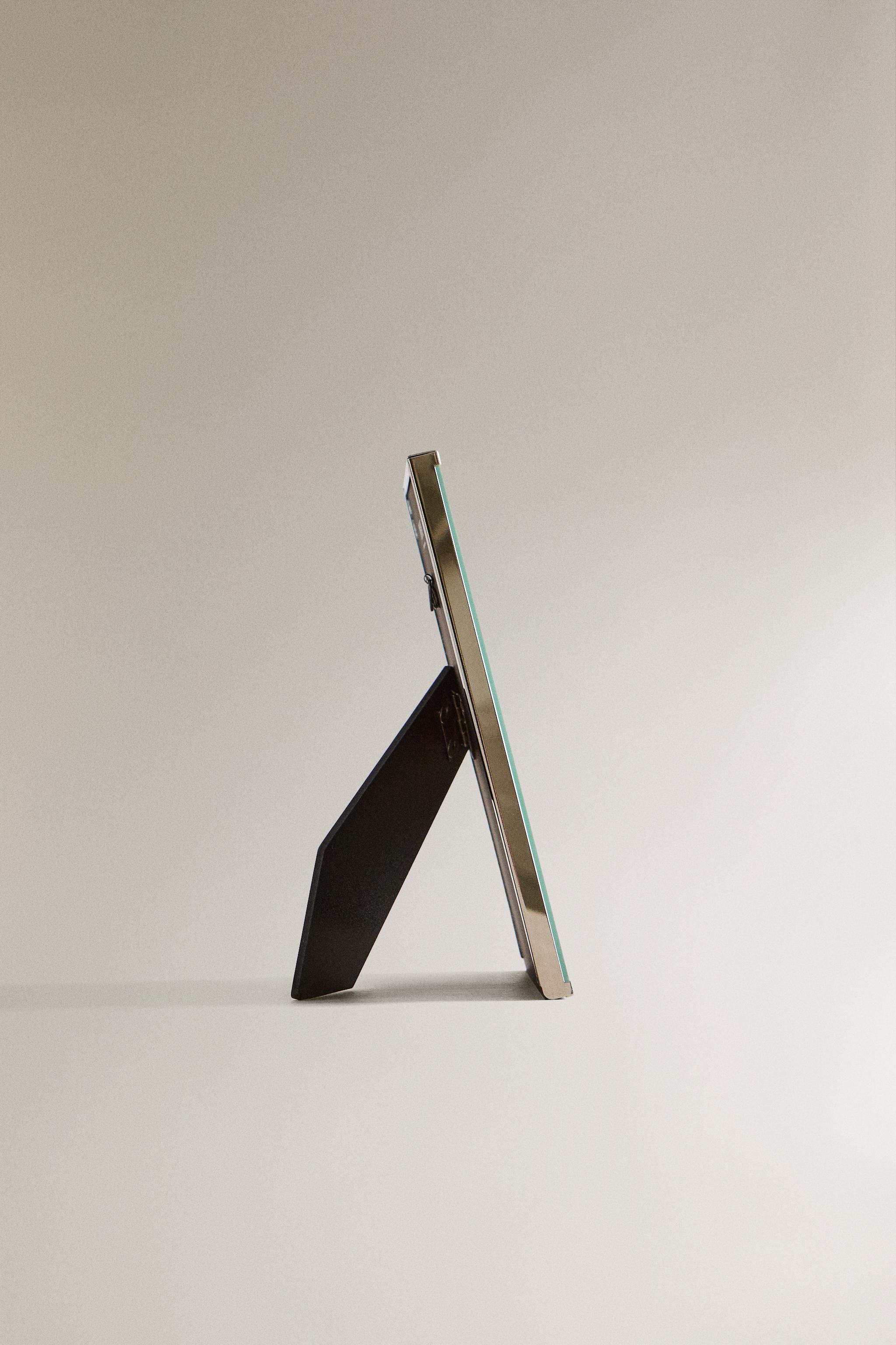 SILVER METAL PHOTO FRAME — Silver