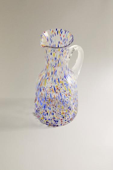 PICHET VERRE RECYCLABLE MULTICOLORE - Bleu de Zara - Image 1