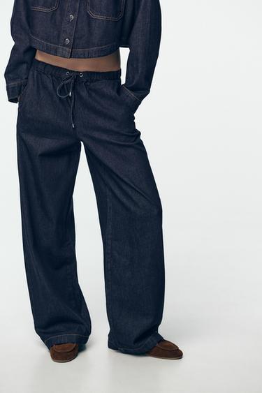 JEANS Z1975 JOGGER WIDE LEG - Blue by Zara - Image 1