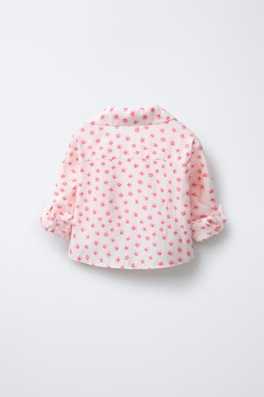 CHEMISE IMPRIMÉ NŒUD - Rose moyen de Zara - Image 2