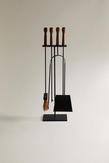 IRON FIREPLACE TONGS - Black by Zara - Image 4