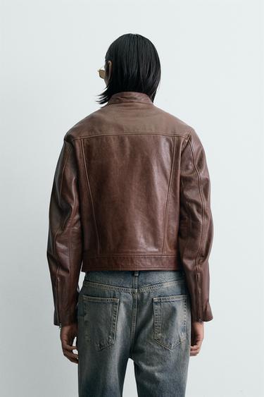 CROPPED LEATHER JACKET - Leather by Zara - Image 2