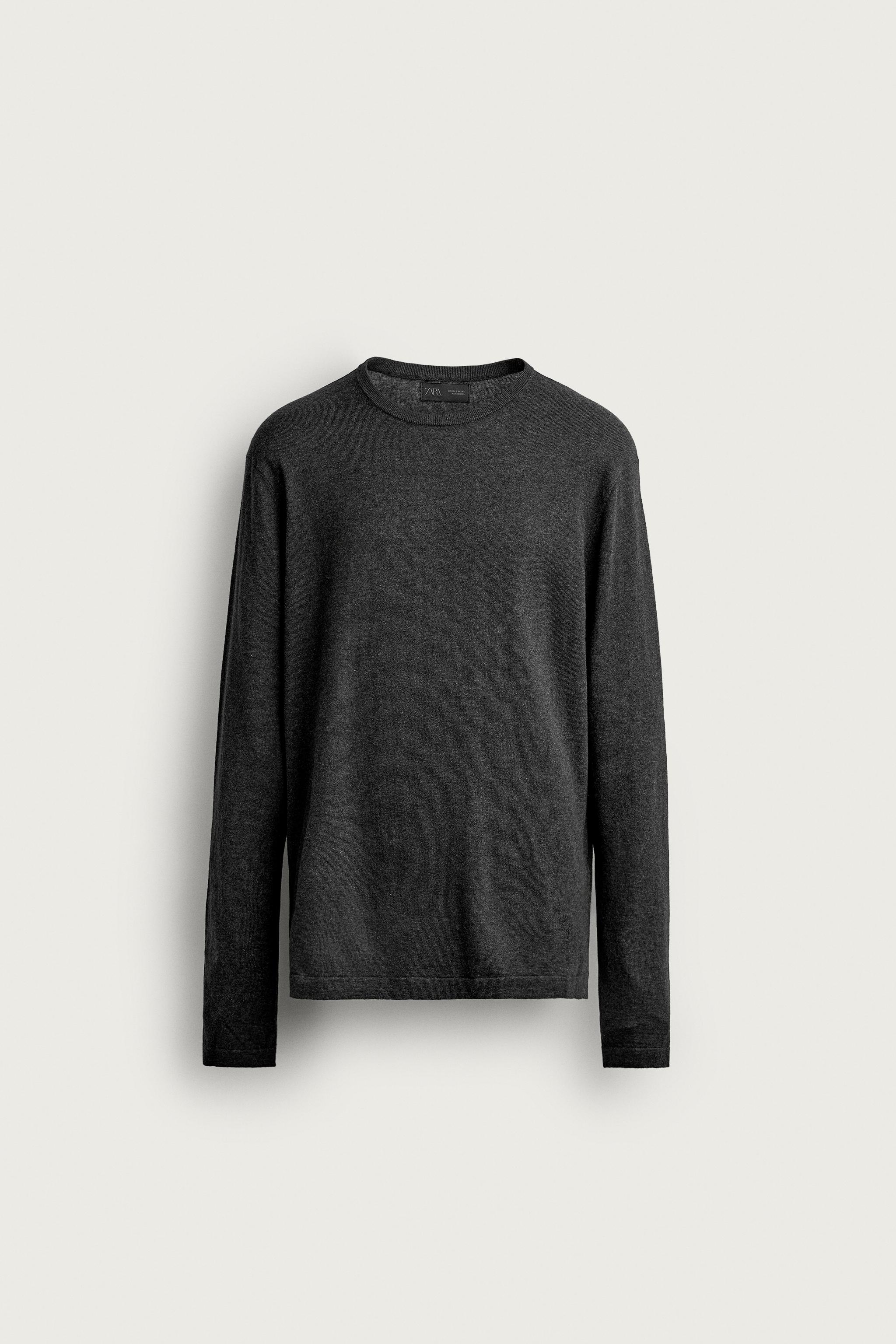 Zara REGULAR FIT PAMUK - KAŞMİR KAZAK görsel 7