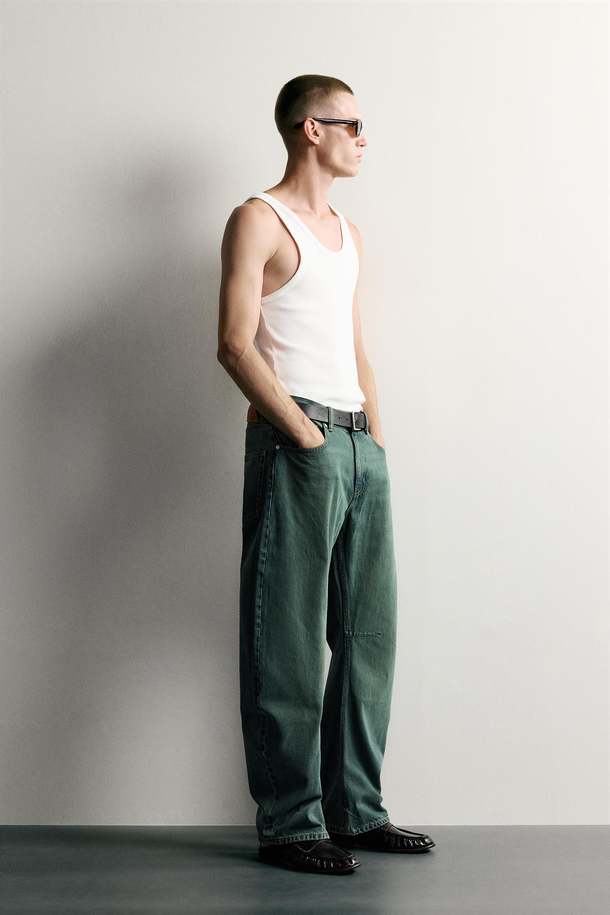 Zara STRAIGHT BARREL FIT JEAN görsel 8