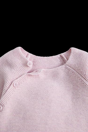 Zara GARTER STITCH JUMPSUIT - Light pink