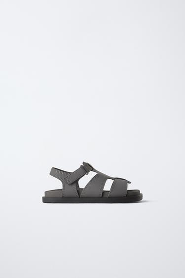 RUBBERISED SANDALS - Grey by Zara
