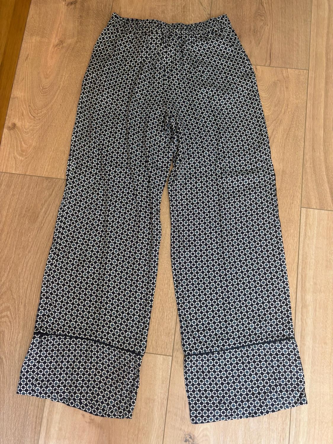 GEOMETRIC PRINT SATIN TROUSERS - Image 6