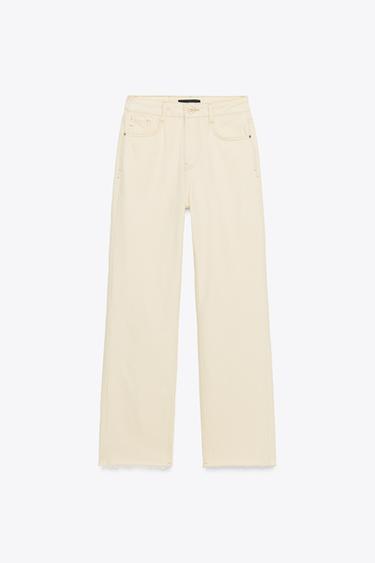 JEANS Z.02 STRAIGHT ANKLE HIGH-WAIST - Ecru by Zara - Image 6