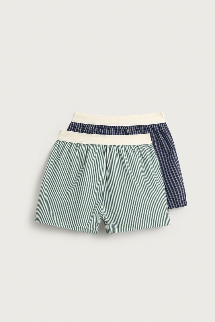PAQUETE DE 2 BOXERS DE POPELINA COMBINADOS 2
