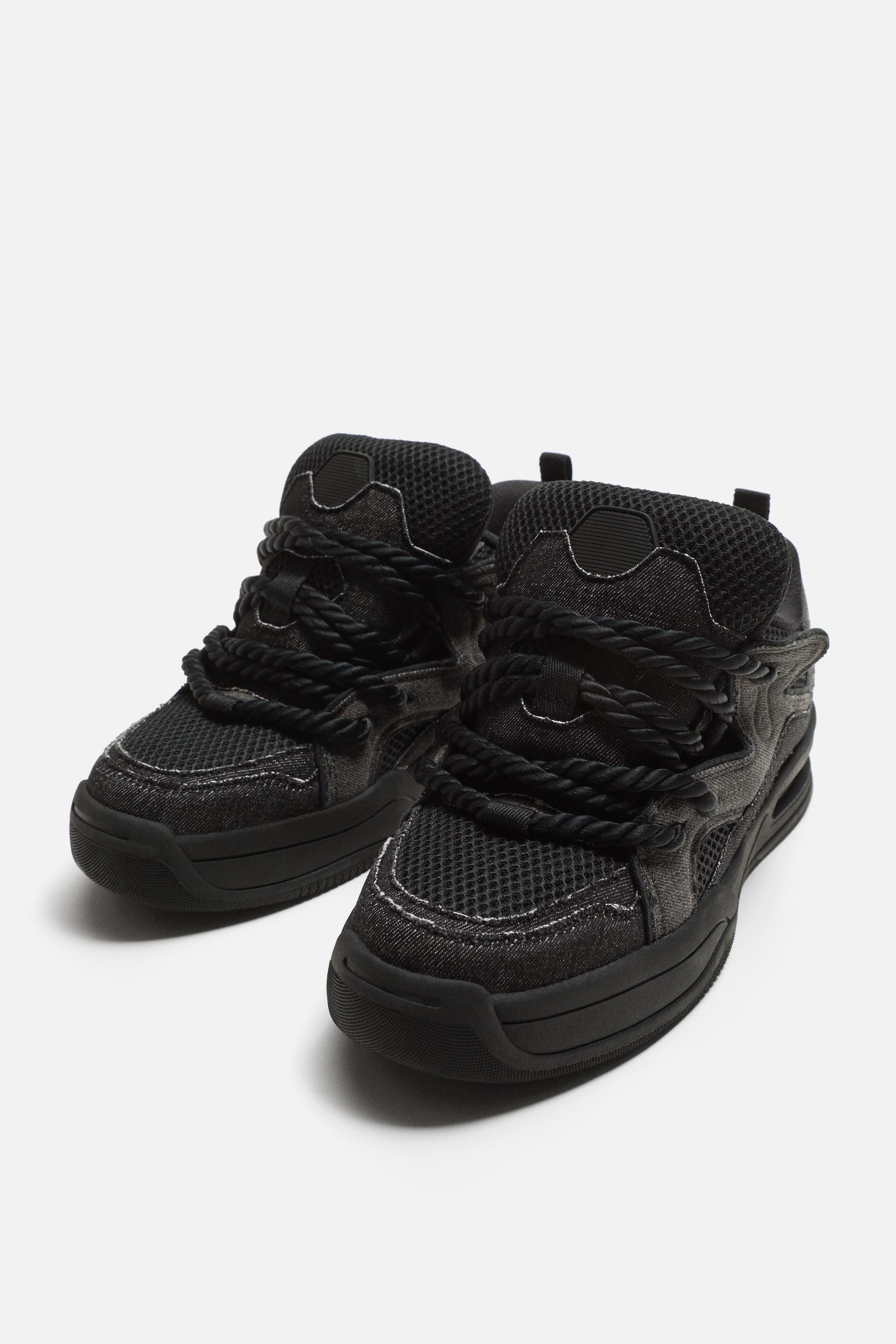 ROPE SKATE TRAINERS Black ZARA Australia