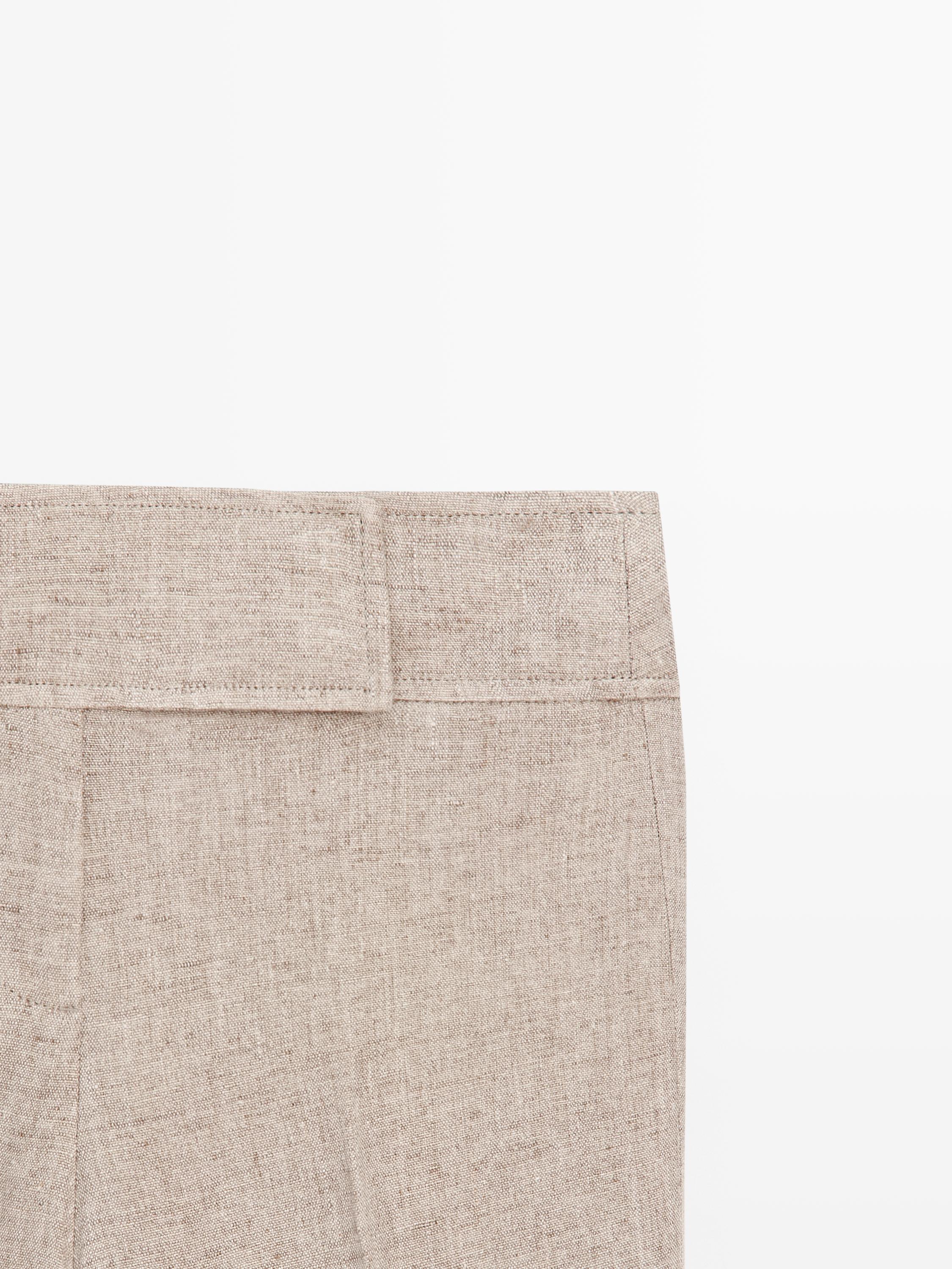 Linen melange capris