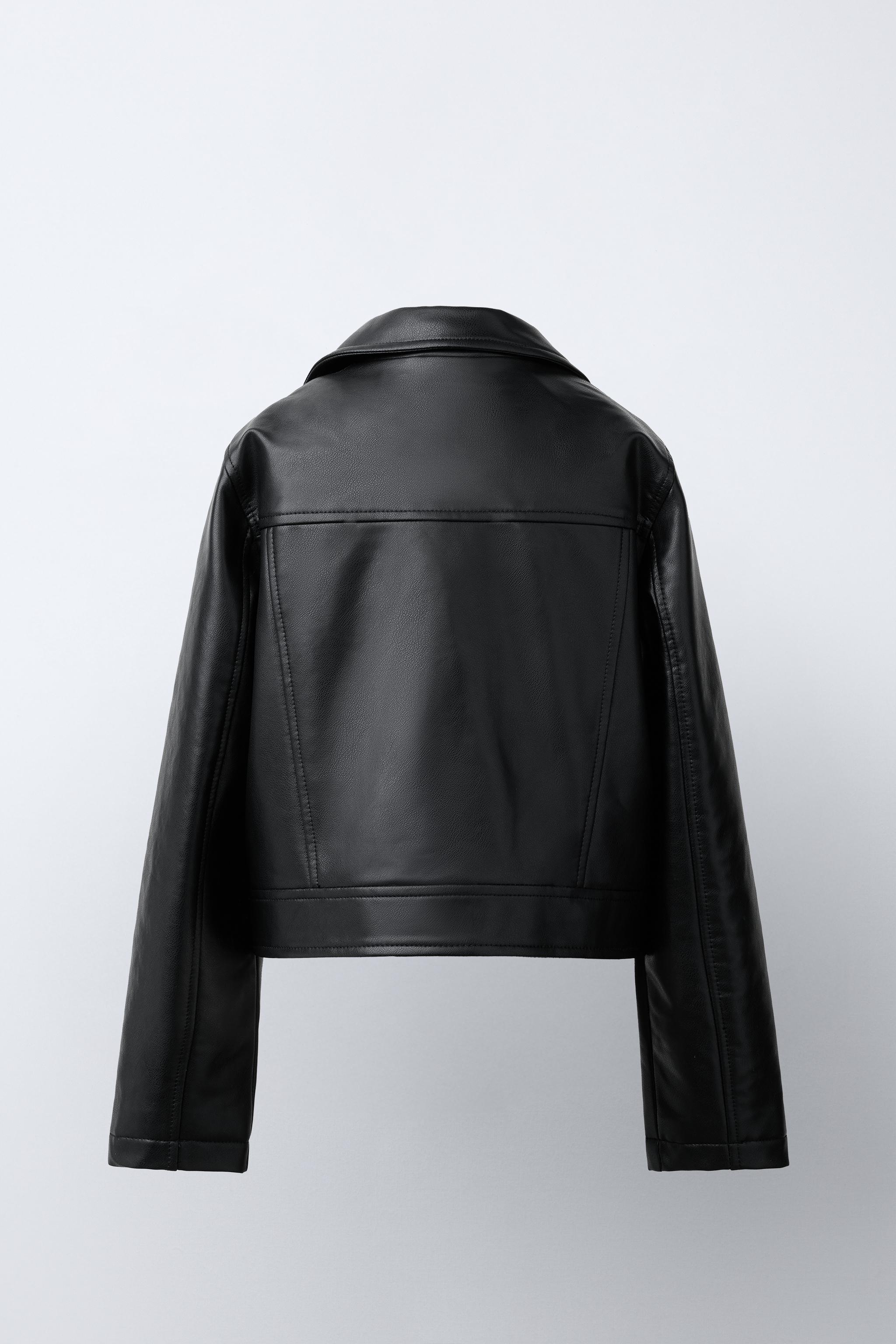 FAUX LEATHER BIKER JACKET - Black | ZARA United States