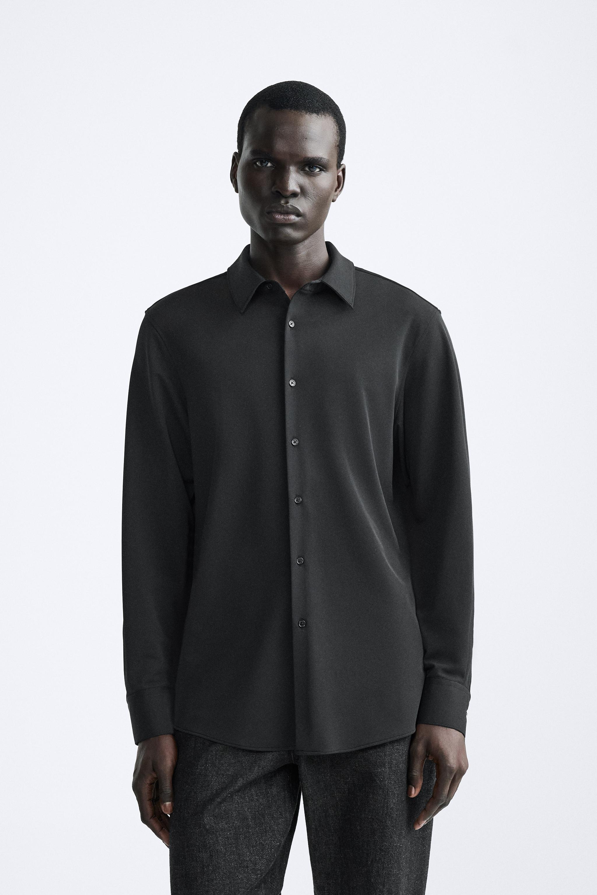 Camisa Negra Zara Hombre Zara Espana Pantalon Vestir Zara Hombre