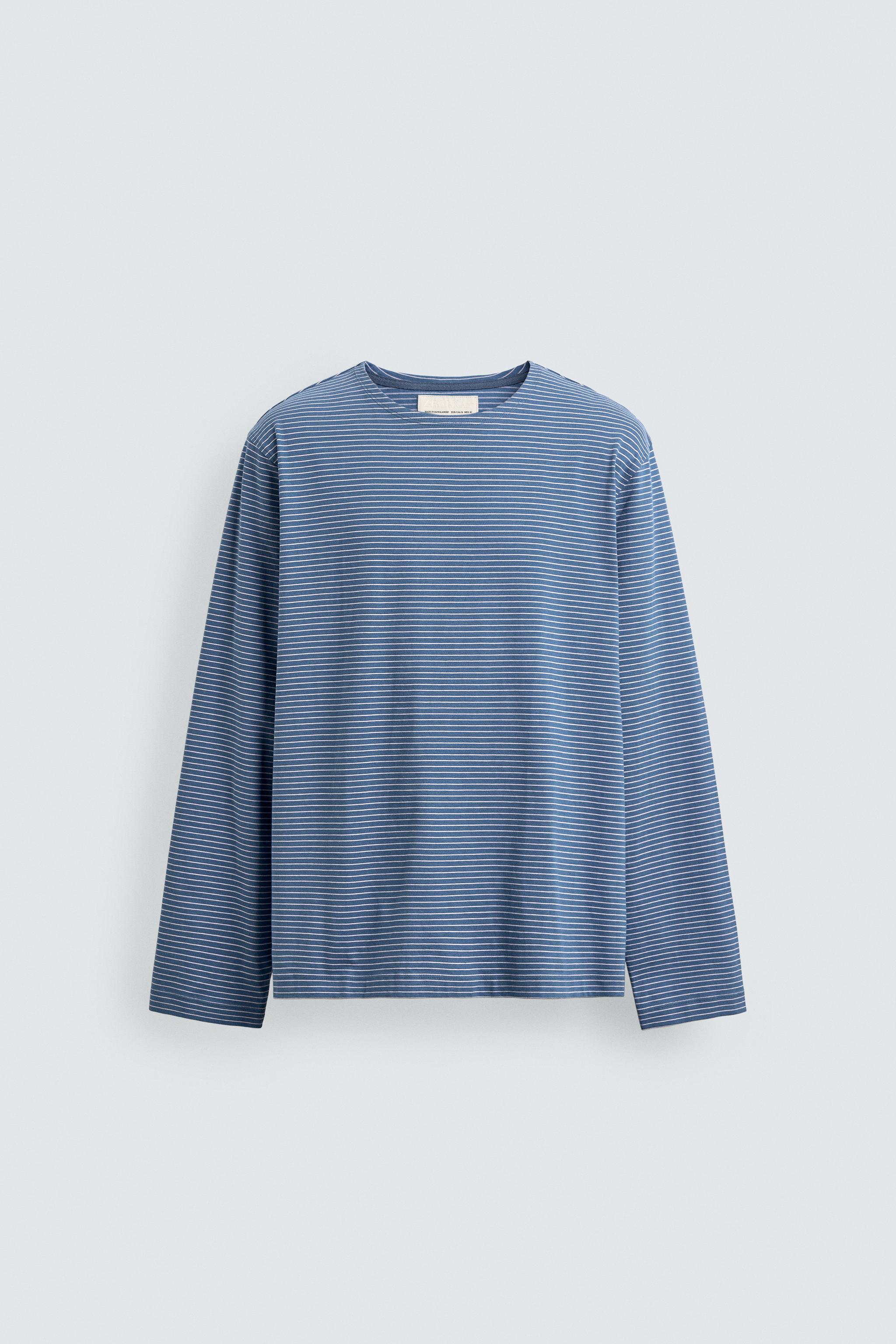 T-SHIRT JACQUARD À RAYURES