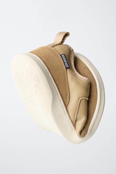 TENNIS EN CUIR BAREFOOT - Marron de Zara - Image 1