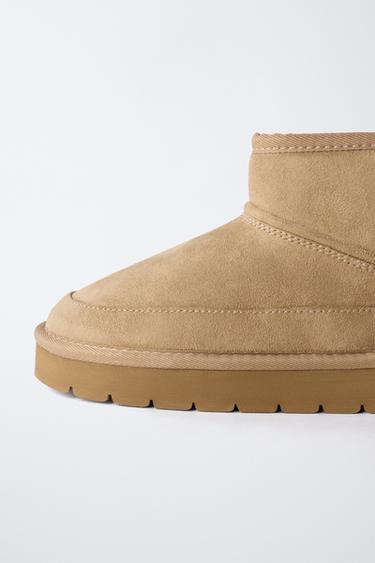 LINED ANKLE BOOTS - Brown by Zara - Image 5