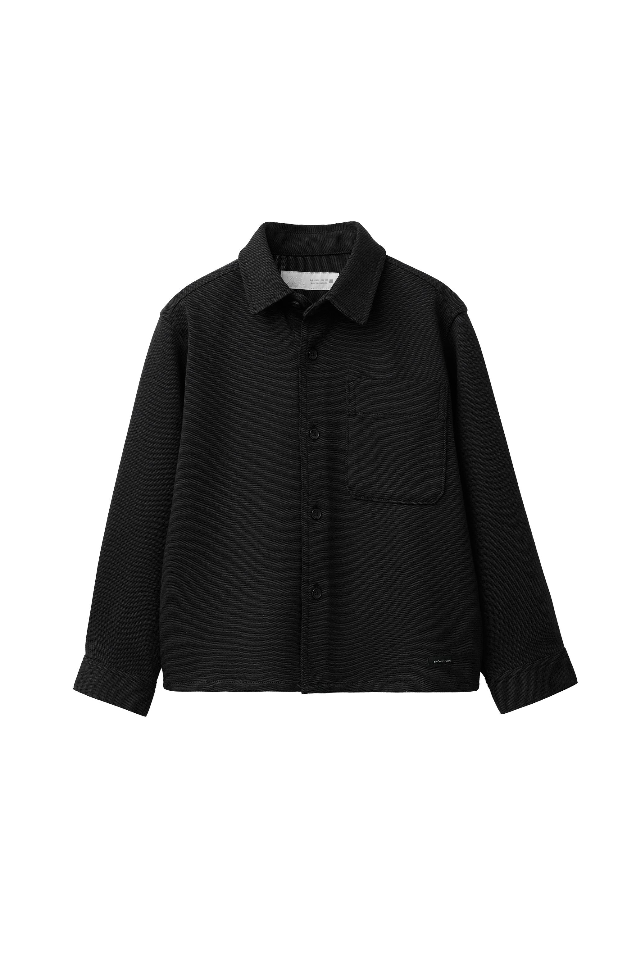 コンフォートシャツジャケット - ネイビーブルー | ZARA Japan / 日本
