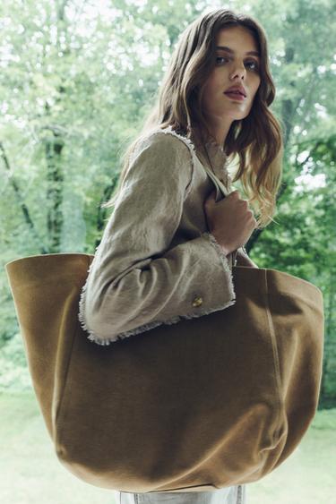 KABELKA SHOPPER - Hnědobéžová od Zara - Obrázek 0