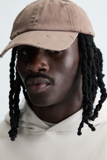 سويت شيرت بغطاء رأس بيزك - رمادي لؤلؤي الخاص بـ Zara