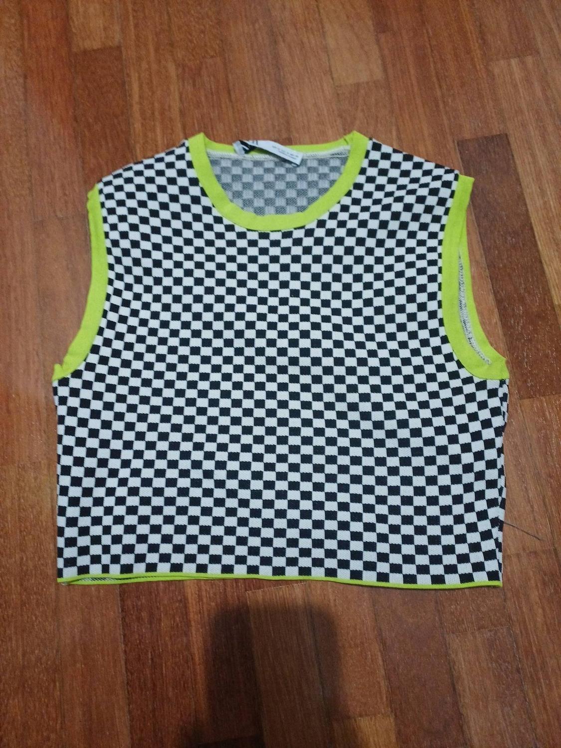 CHECK KNIT TOP - Image 4