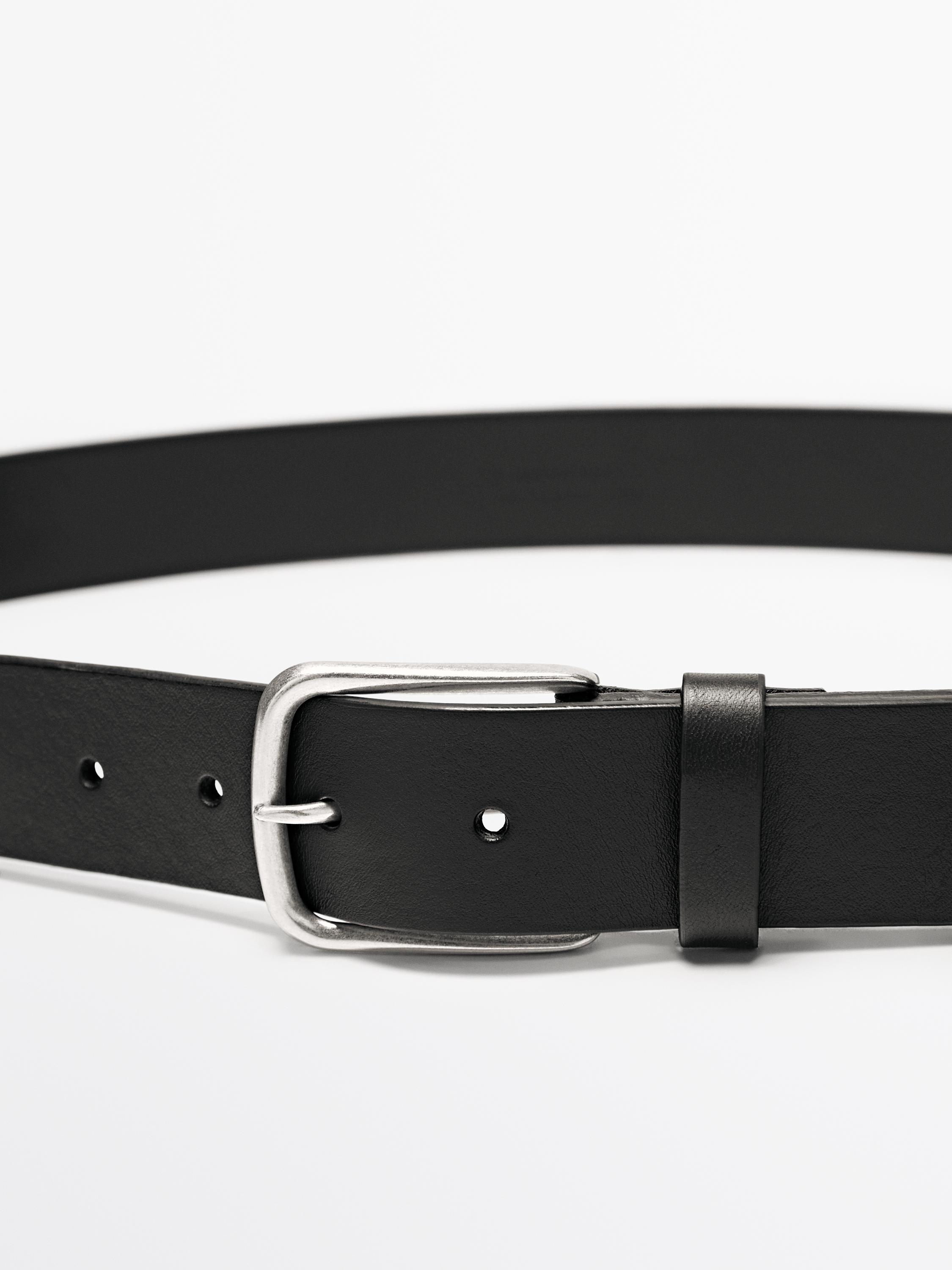 Nappa leather belt