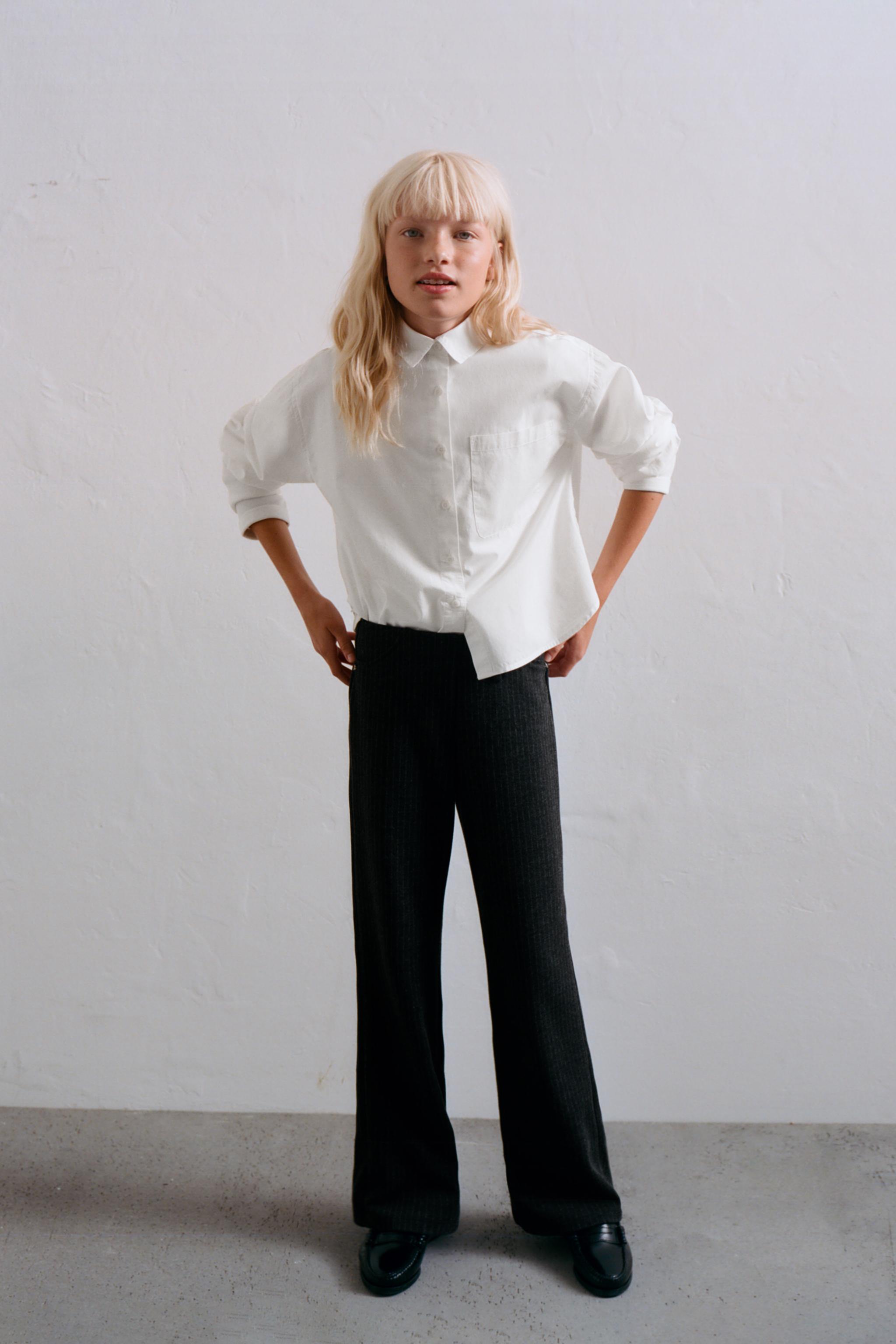 SOLID POPLIN SHIRT — White