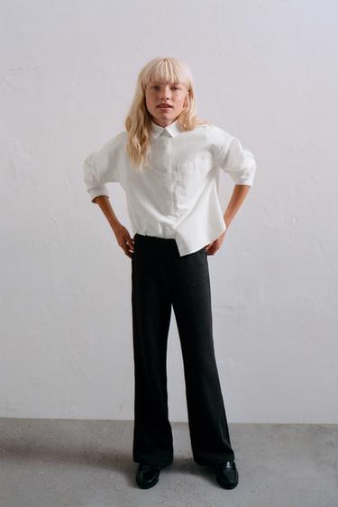 PLAIN POPLIN SHIRT - White by Zara