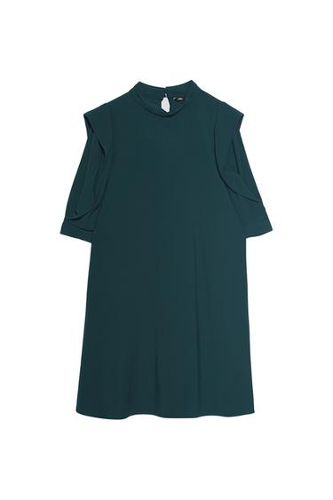 DRESS WITH VOLUMINOUS SLEEVES