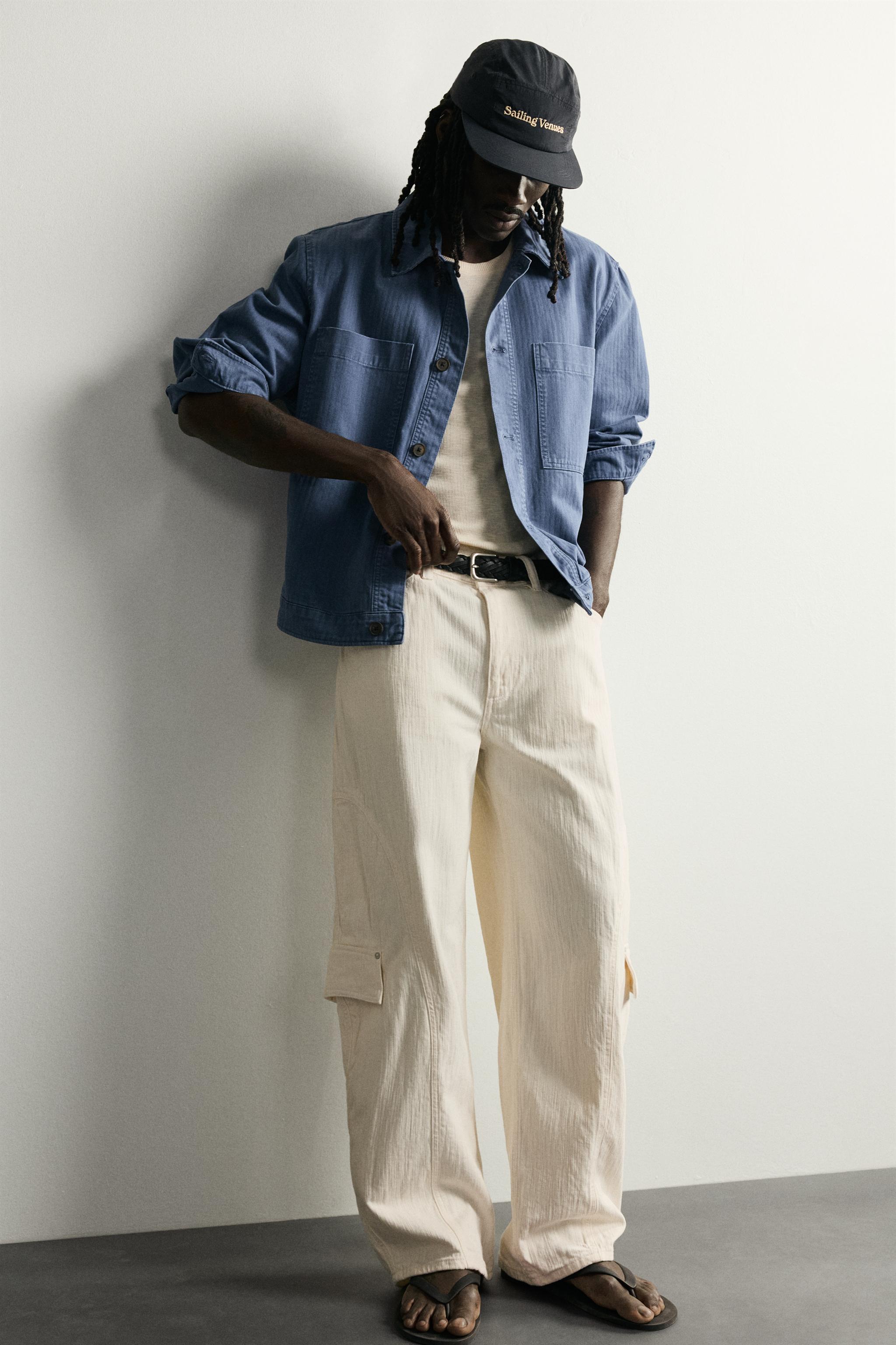 Zara BALLOON FIT KARGO JEAN görsel 6