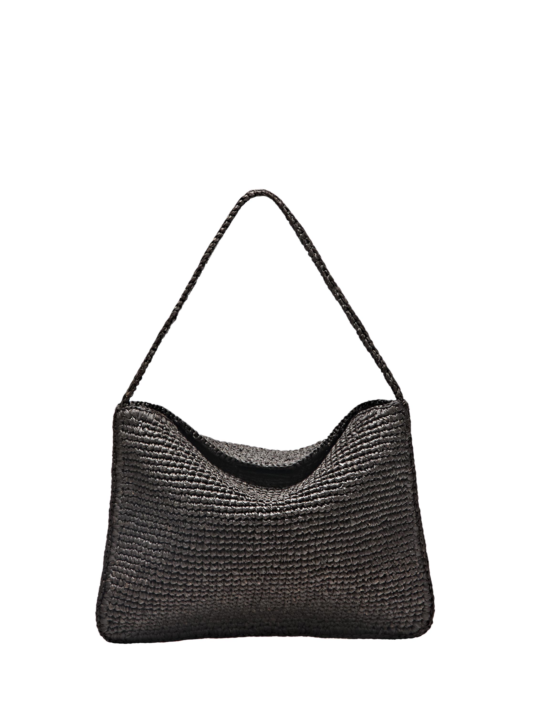 Small raffia shoulder bag