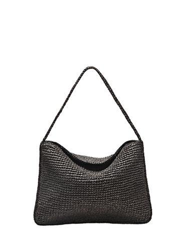 Zara Small raffia shoulder bag - Brown