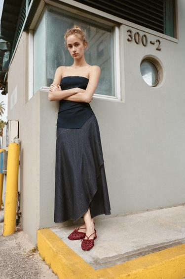 BRAIDED SLINGBACK CAGE SANDALS - Red by Zara