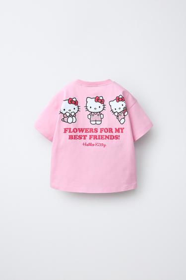 T-SHIRT IMPRIMÉ HELLO KITTY © SANRIO - Rose de Zara - Image 1
