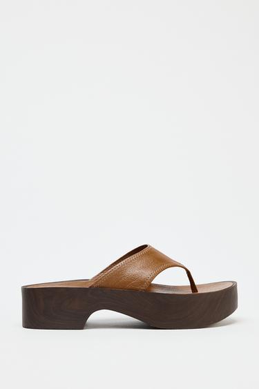 ΔΕΡΜΑΤΙΝΑ ΠΕΔΙΛΑ ΠΛΑΤΦΟΡΜΑ SOFT - Καφέ του Zara