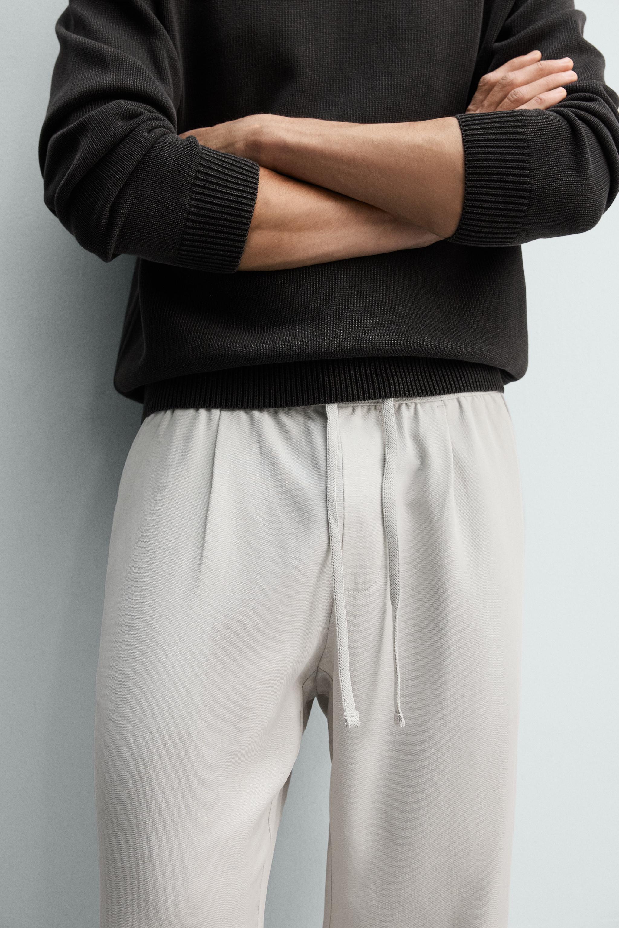 Zara %100 LİYOSEL RELAXED FIT PANTOLON görsel 5