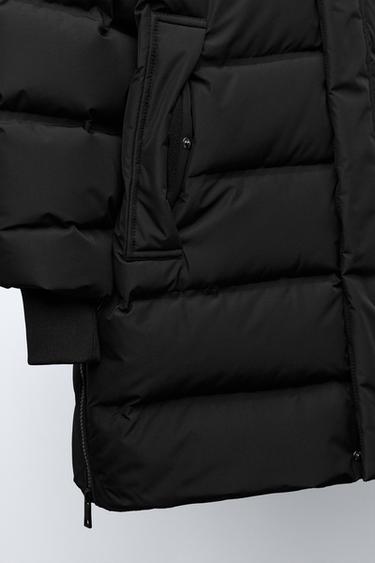 WATER-REPELLENT LONG DOWN JACKET - Black by Zara