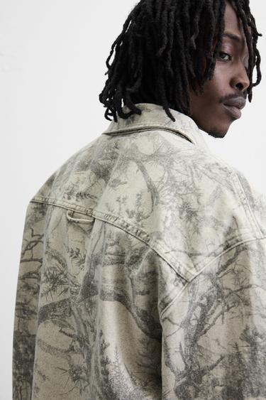 ABSTRACT PRINT OVERSHIRT - Light grey by Zara - Image 4