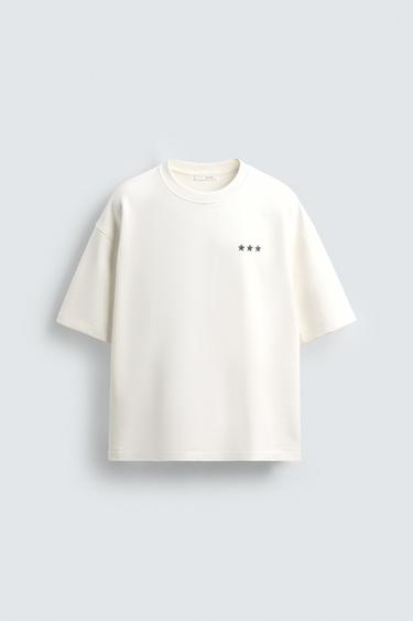 SUDADERA ESTAMPADO ESCUDO - Blanco de Zara