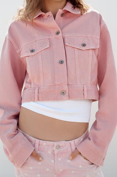 VESTE EN JEAN AVEC POCHES - Rose de Zara - Image 2