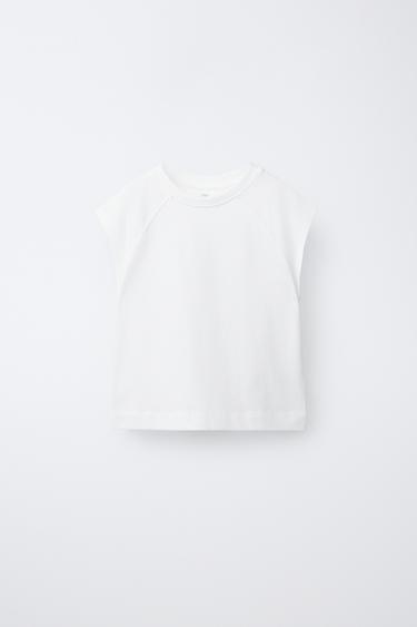 BASIC RAGLAN SLEEVE T-SHIRT - White by Zara - Image 0