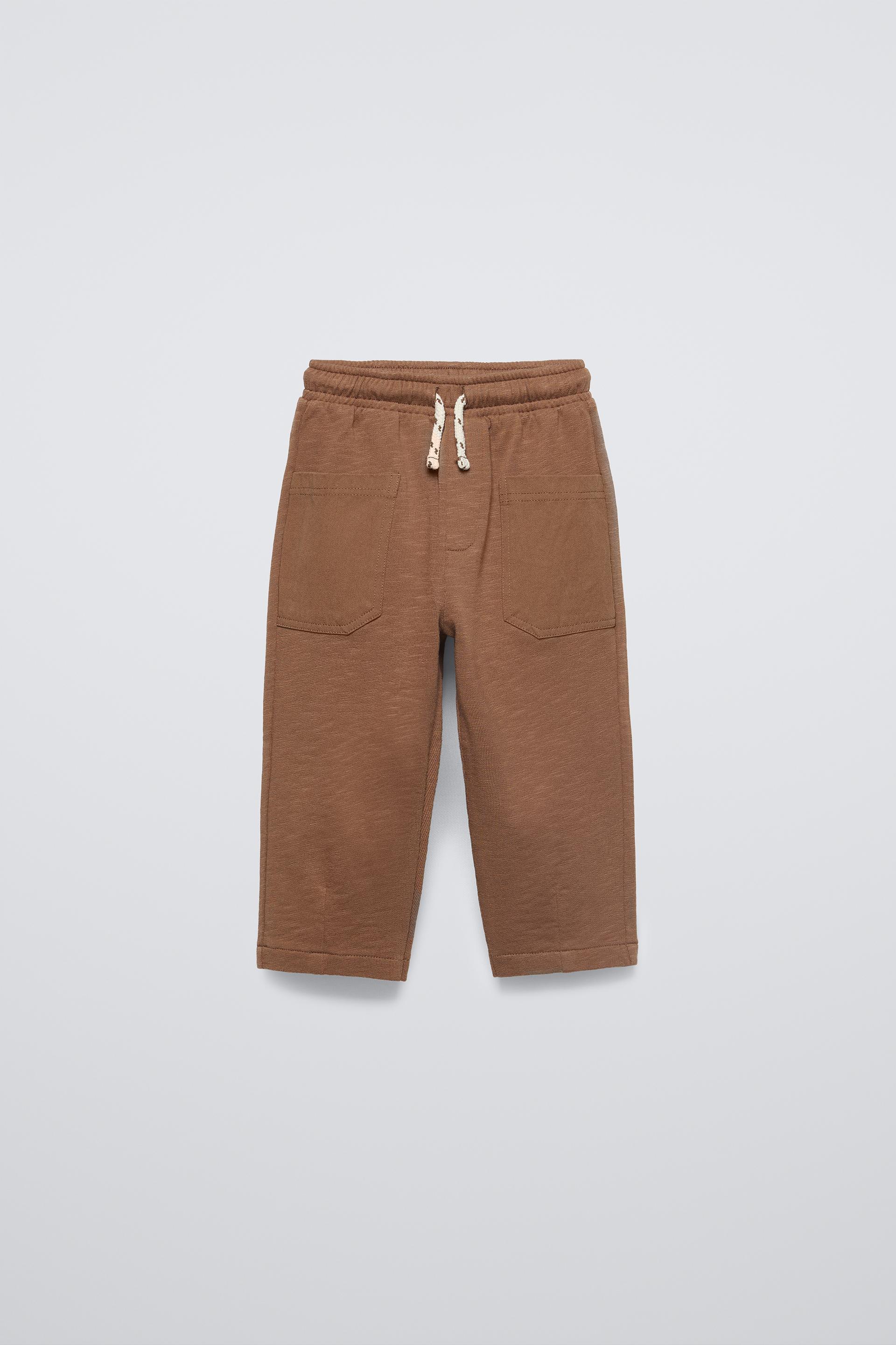 FLAMÉ PANTS WITH POCKETS - Brown | ZARA United States