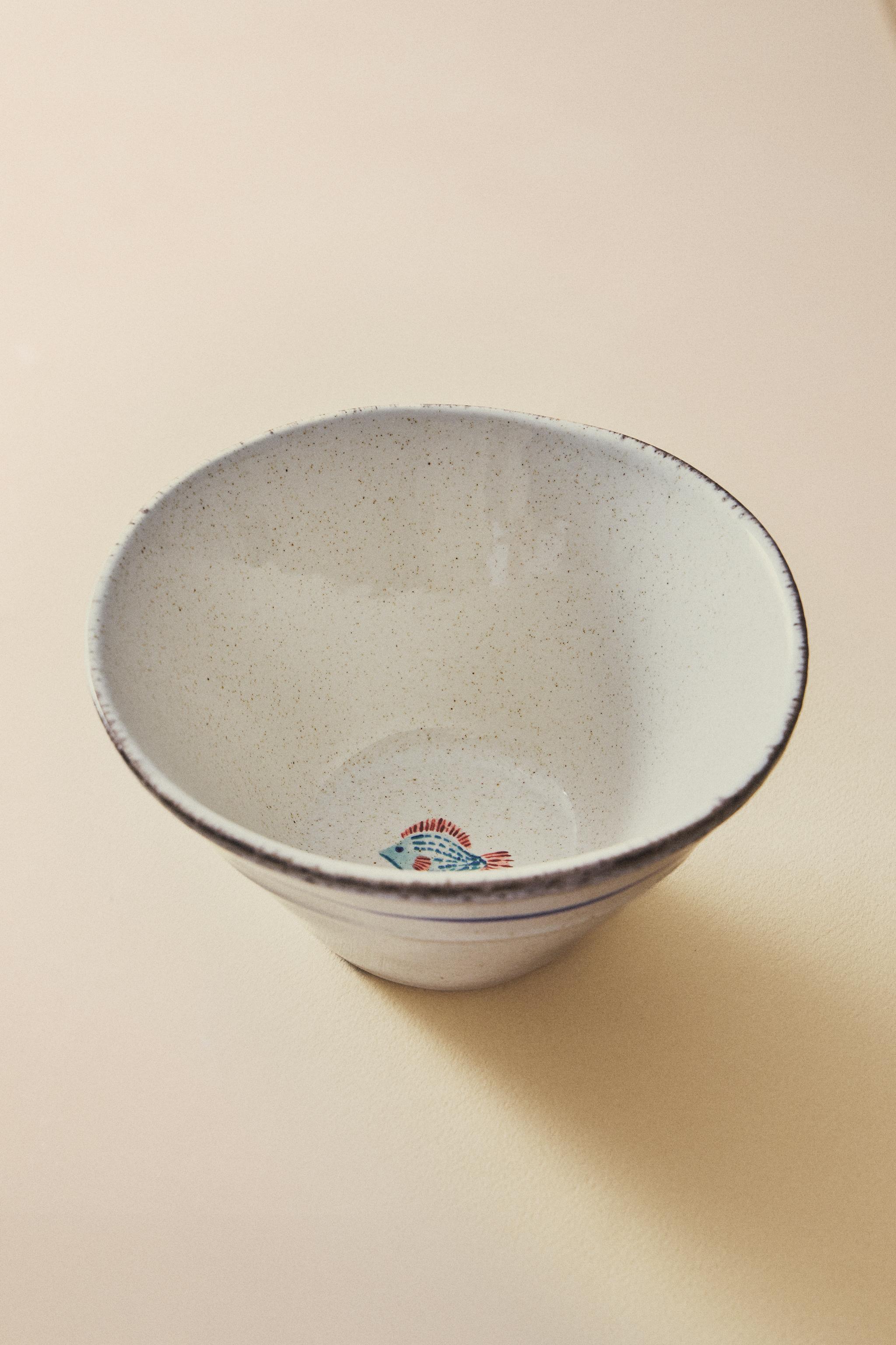 STONEWARE FISH BOWL
