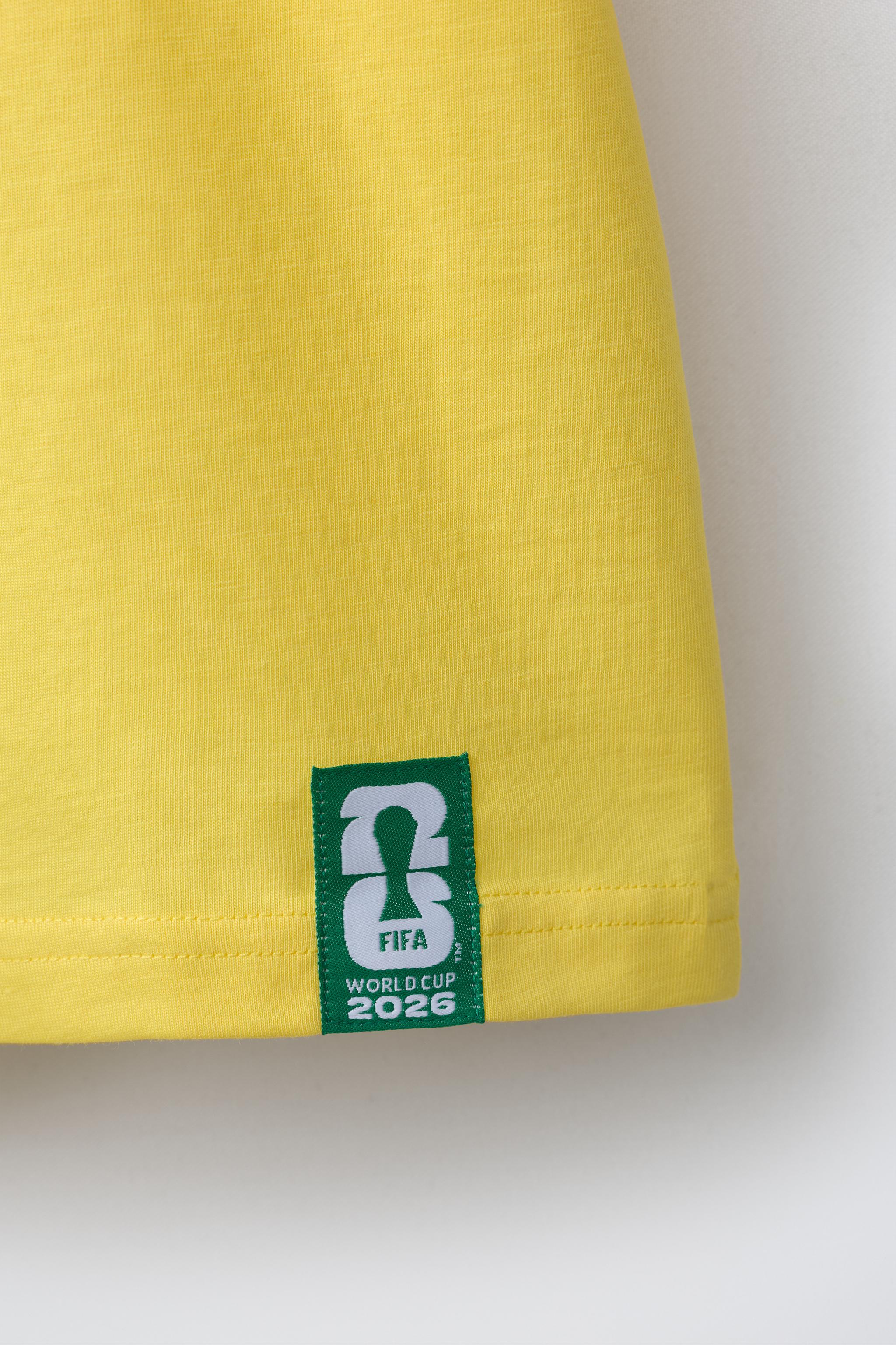 BRAZIL FIFA WORLD CUP ™ 2026 PRINTED T-SHIRT - Yellow | ZARA